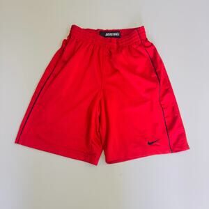 Vintage Nike Basketball Shorts Men’s Medium Red Dri-FIT Athletic Y2K Rare